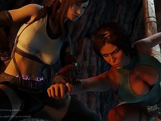 Slow Lara with chewing-out share