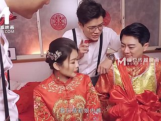 ModelMedia Asia-Lewd Wedding Scene-Liang Yun Fei-MD-0232-Best Way-out Asia Porn Video