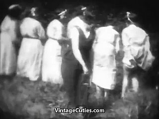 Sex-mad Mademoiselles acquire Spanked in Fatherland (1930s Vintage)