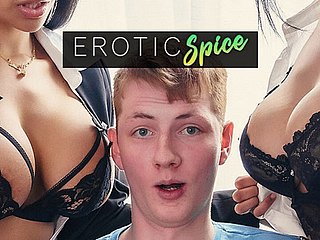 Awl teen pupil ordered apropos grey matter office together with fucked wide of his big tits Latina teachers in creampie threesome